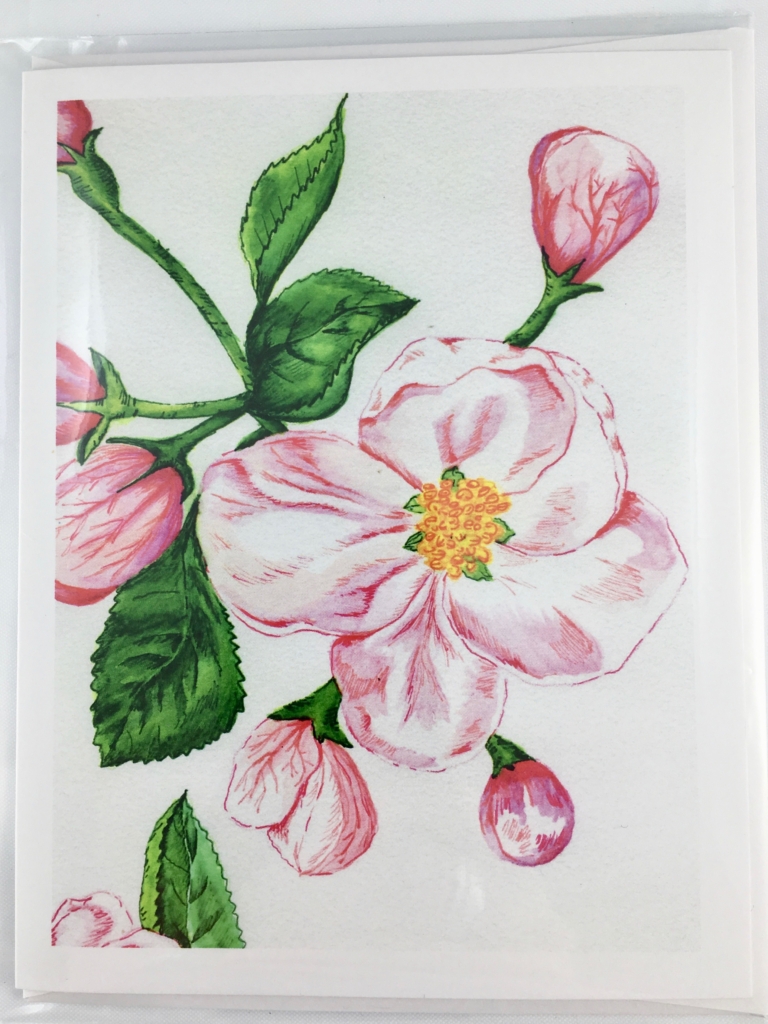 Apple Blossom Greeting Card - Image 2