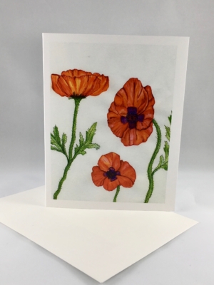 Poppy Card Standing