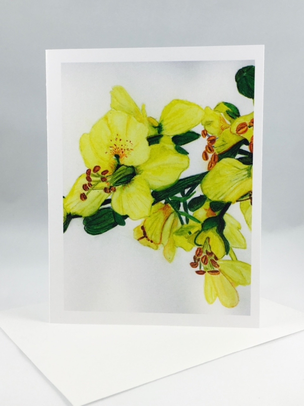 Blue Palo Verde Greeting Card - Image 3