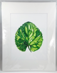 Blue Violet Leaf 8×10 Print