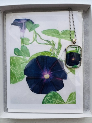 Morning Glory Pendant and Card Gift Box